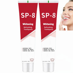 SP-8 Probiotic Toothpaste bottle with packaging