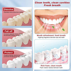 Whitening toothpaste texture suitable for sensitive teeth