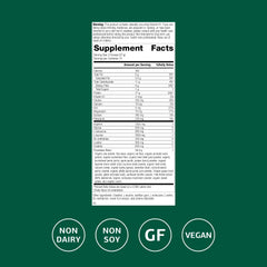 Pea protein powder scoop with SP Detox Balance label