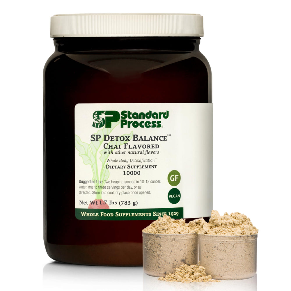 Canister of Standard Process SP Detox Balance Chai detox cleanse powder