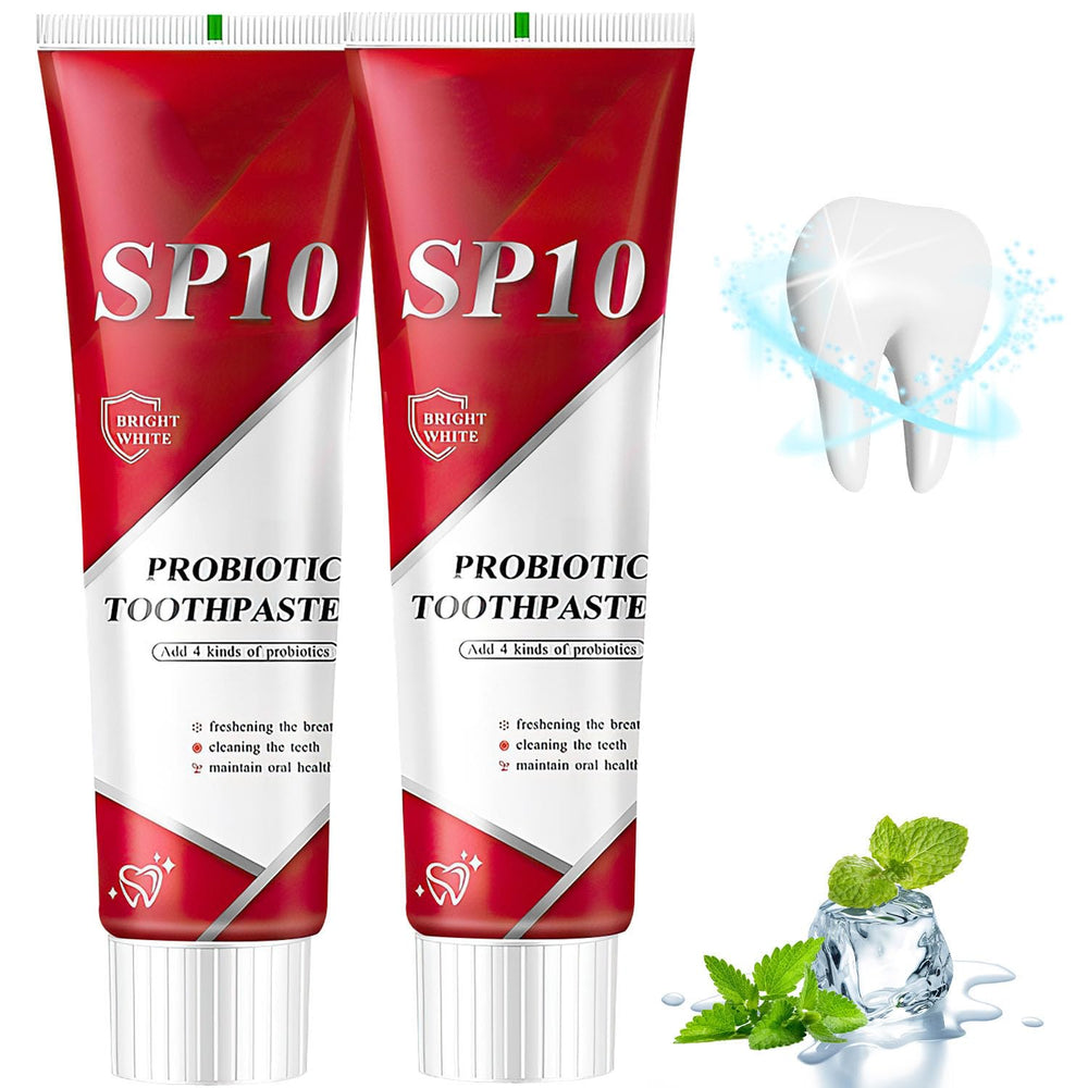 Sp10 Probiotic Toothpaste packaging and tube