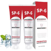 Front view of 2Pcs SP-6 Probiotic Whitening Toothpaste bottle