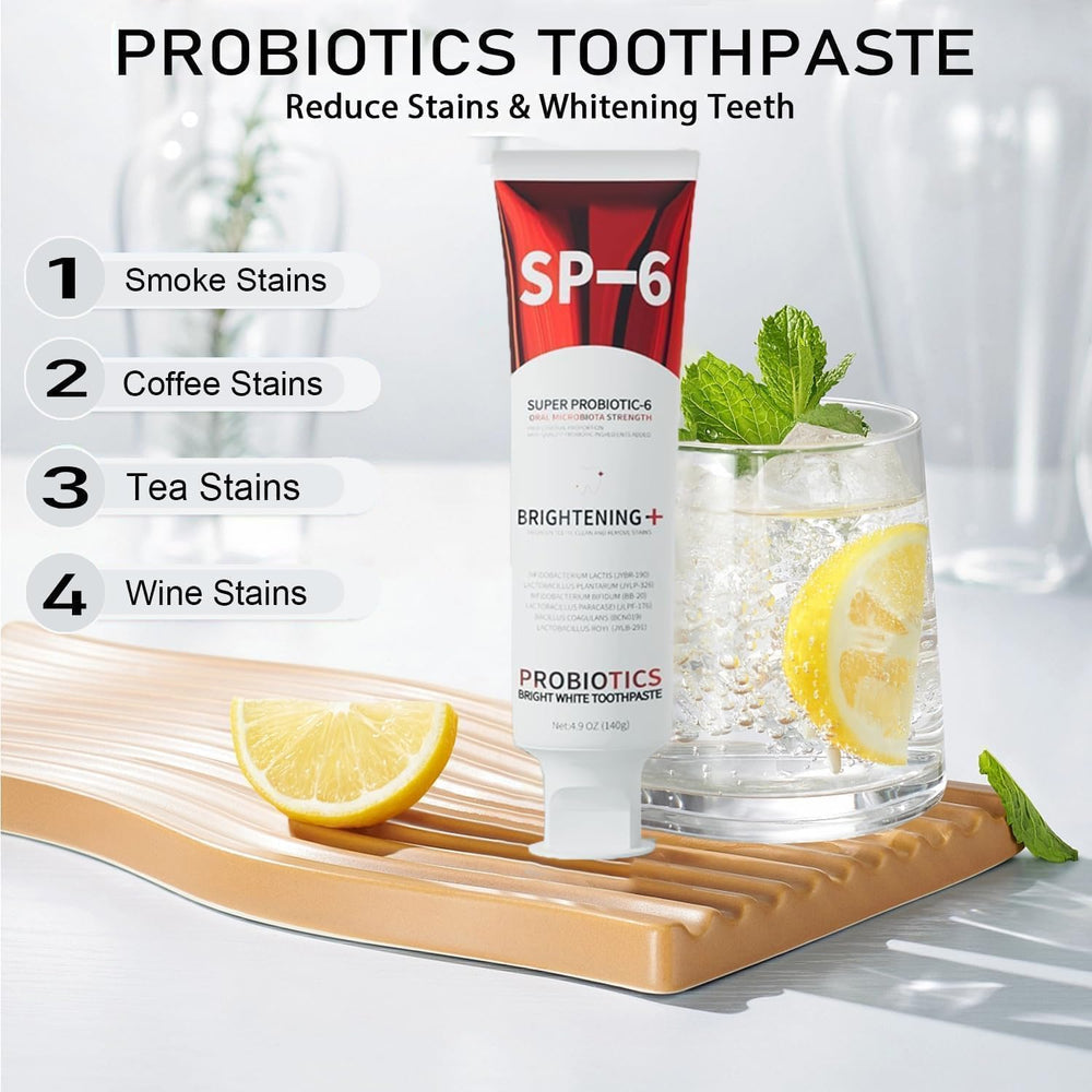 Illustration showing six probiotic strains in SP-6 formula