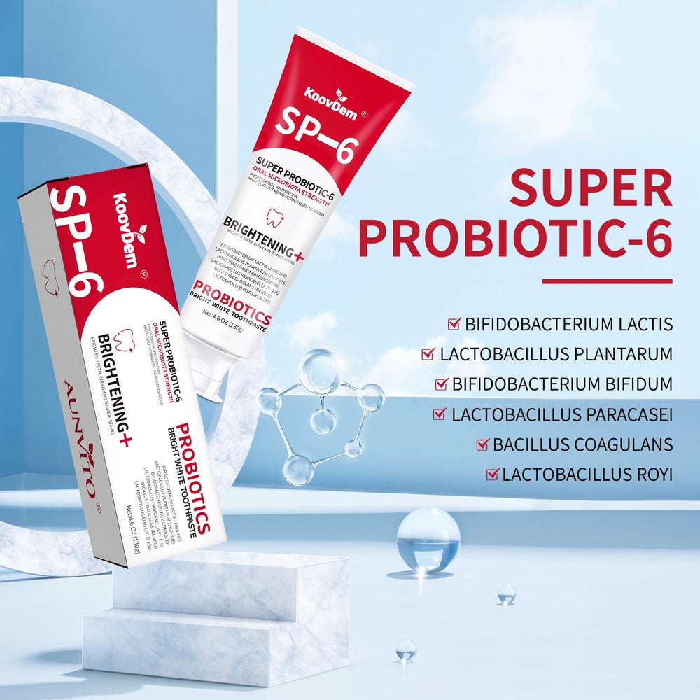 SP-6 toothpaste box packaging – front