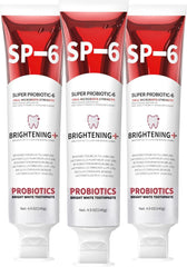 Front view of SP-6 Probiotics Whitening Toothpaste bottle