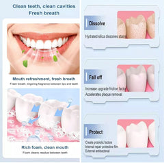 Whitening toothpaste with mint flavor and fresh breath
