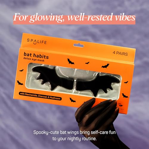 Applying bat-wing hydrogel eye patches under the eyes