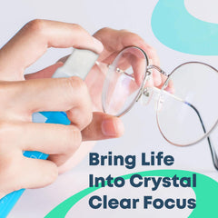 Camera lens and glasses cleaned with kit