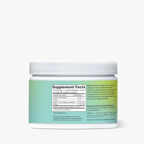 Vitamin C with VERISOL collagen peptides per serving