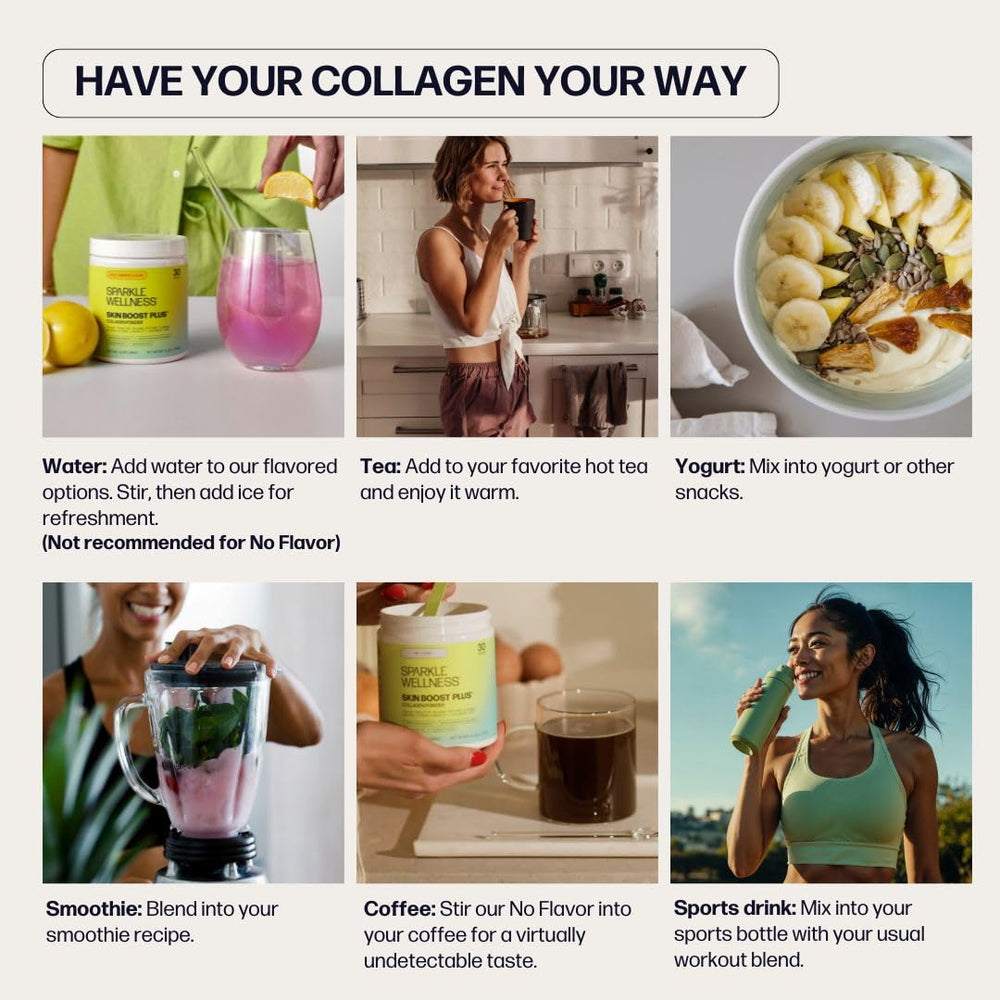 Serving suggestion: collagen powder with yogurt