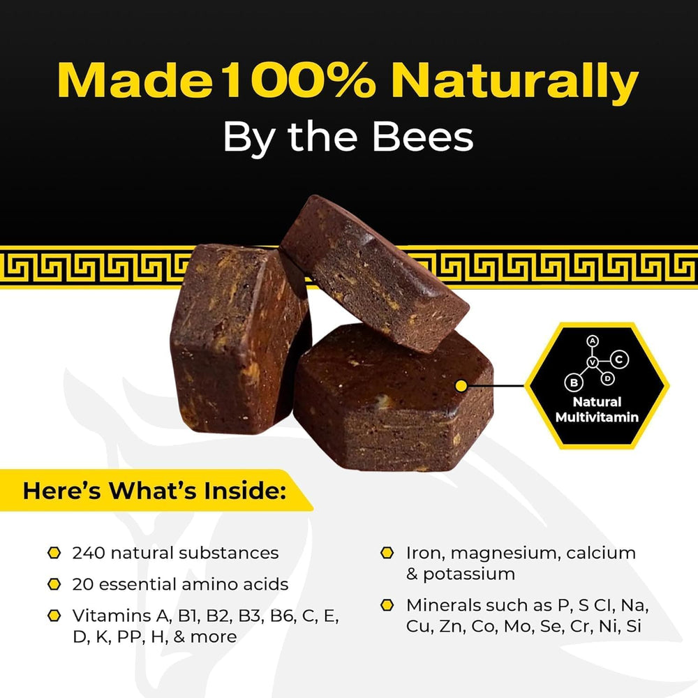 Fermented bee bread concept with natural ingredients