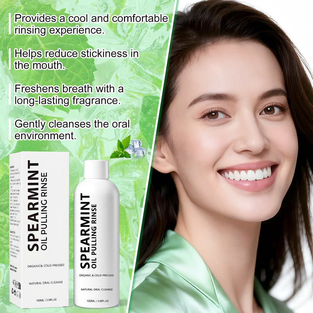 Cold-pressed coconut oil bottle for oral care