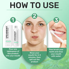 All-natural mint flavor for long-lasting freshness