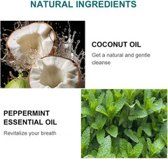 Measuring spoon with oil pulling rinse