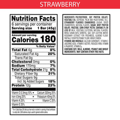 Special K Bar Protein Meal Bar cross-section reveals creamy coating and strawberry pieces for a snack-worthy texture