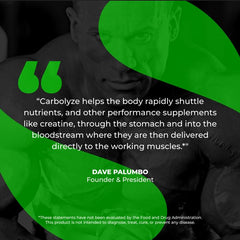 Species Nutrition Carbolyze unopened-tub hints at long shelf life and ready post-workout fueling.