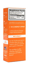 Spectraspray packaging with supplement facts