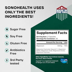 500mg magnesium per serving in Spectrum 5 Magnesium