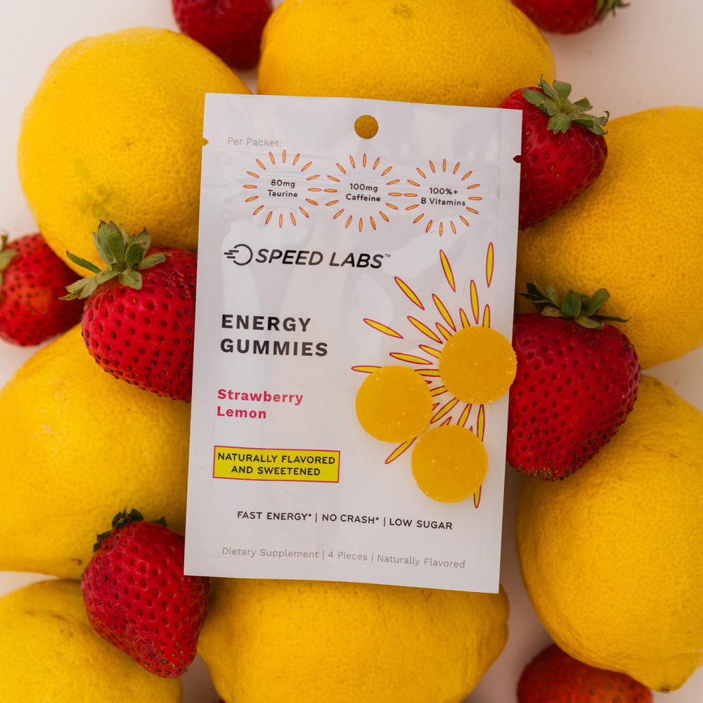Close-up of Speed Labs Energy Gummies texture
