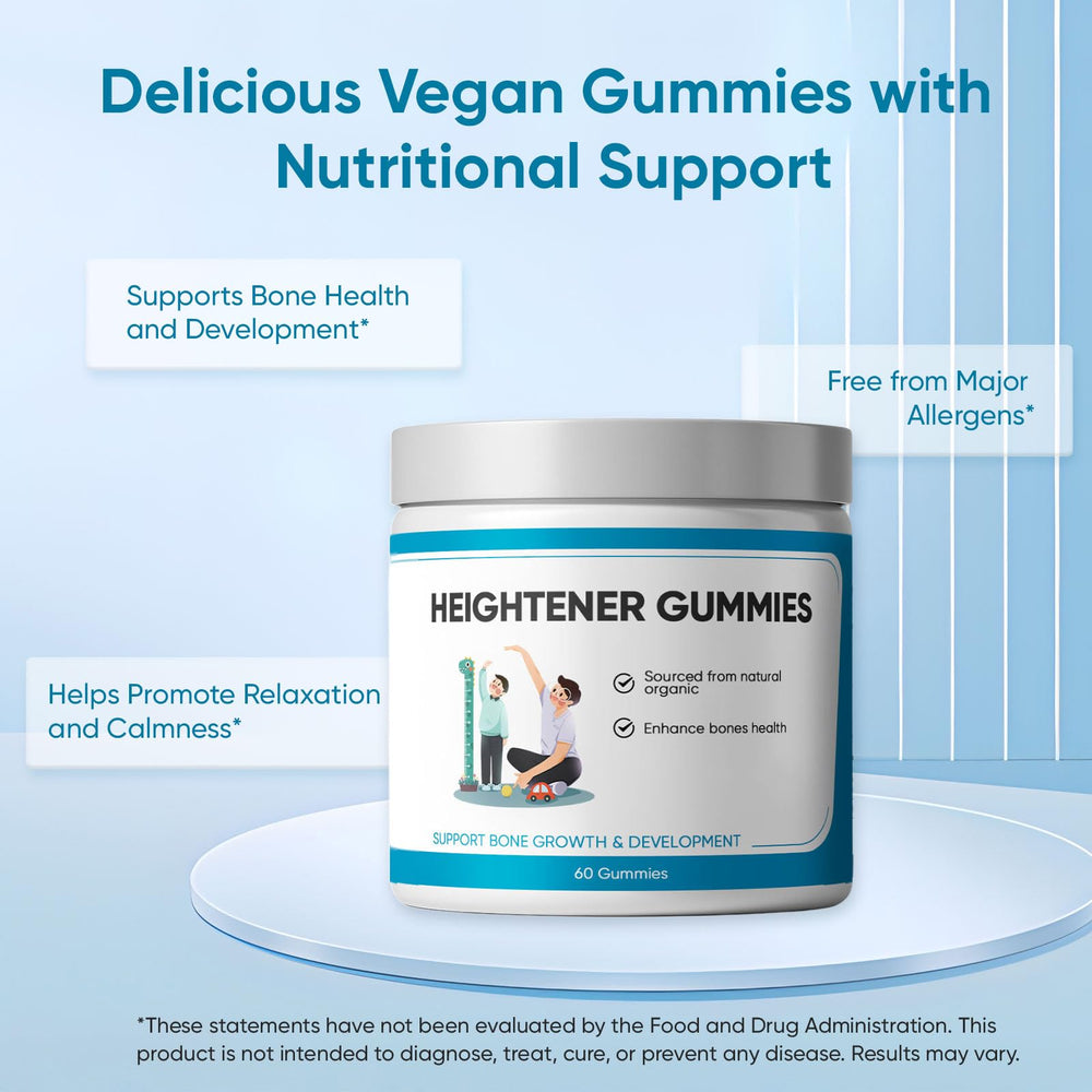 SPEORARY Heightener gummies labeled non-GMO and gluten-free for dietary flexibility