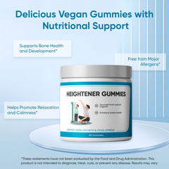 SPEORARY Heightener gummies labeled non-GMO and gluten-free for dietary flexibility