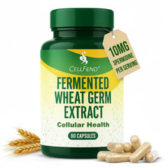Front view of Spermidine supplements bottle