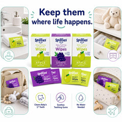 Baby bedtime scene using Spiffies wipes as part of nighttime routine