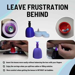 Dome Dock Mini preventing saline spills during use