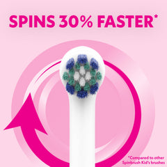 Spinbrush Kids Electric Toothbrush Shimmery Sparkle in a bathroom setting