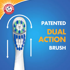 Close-up of extra long gumline bristles