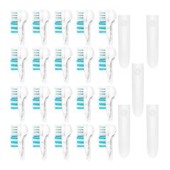 20Pcs Spinbrush replacement heads set - dual cross action design
