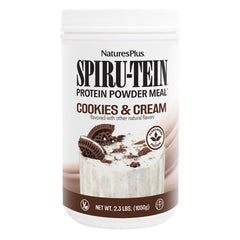 Natures Plus SPIRU-TEIN Shake Cookies & Cream 2.3 lb tub