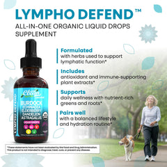 Spirulina and burdock root powder in a bottle
