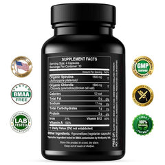 Close-up of spirulina chlorella powder capsules