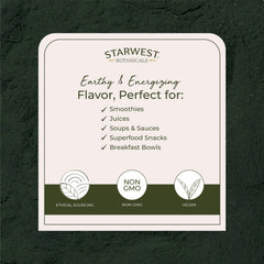 Spirulina powder packaging for organic product
