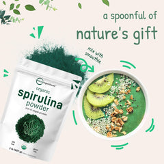 Chlorophyll-rich spirulina with vitamins and minerals