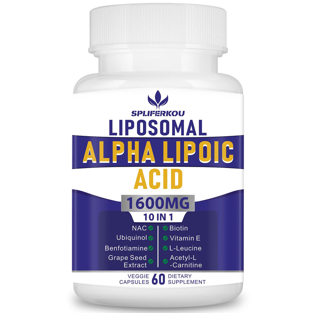 Bottle of Spliferkou Liposomal Alpha Lipoic Acid 1600mg – 60 capsules