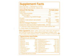 Close-up of SpoiledChild E27 Pineapple Liquid Collagen label