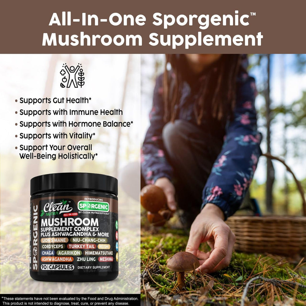 Agarikon and Reishi mushroom extracts in Sporgenic formula