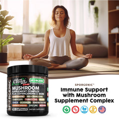 Digestive and immune health benefits from mushroom blend
