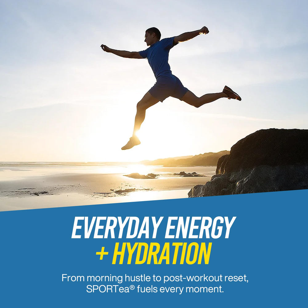 Glass of SPORTea Iced served over ice