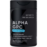 Sports Research Alpha GPC 630mg Extra Strength bottle
