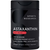 Sports Research Triple Strength Vegan Astaxanthin bottle on white background