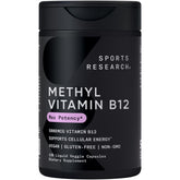 Front packaging image of Sports Research Methyl B12 5000mcg liquid capsules bottle