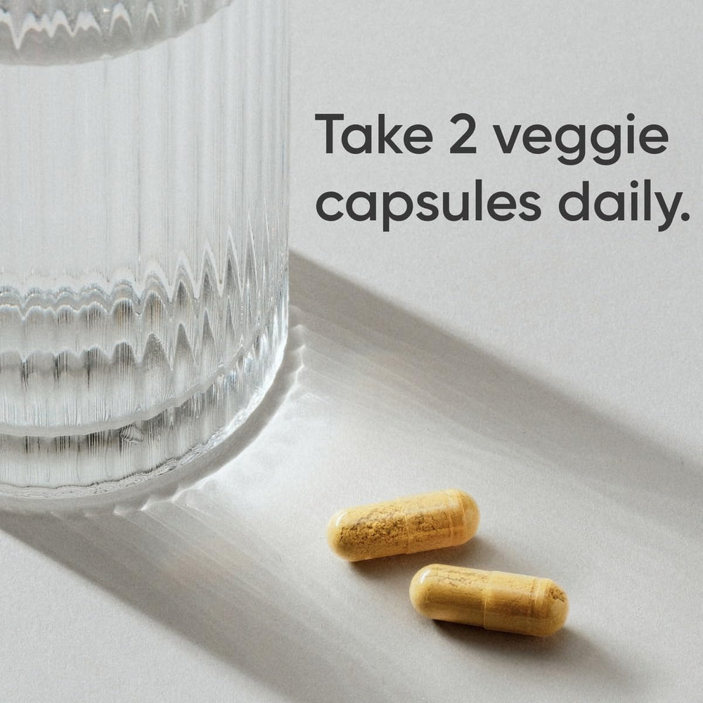 Berberine capsules arranged in a row