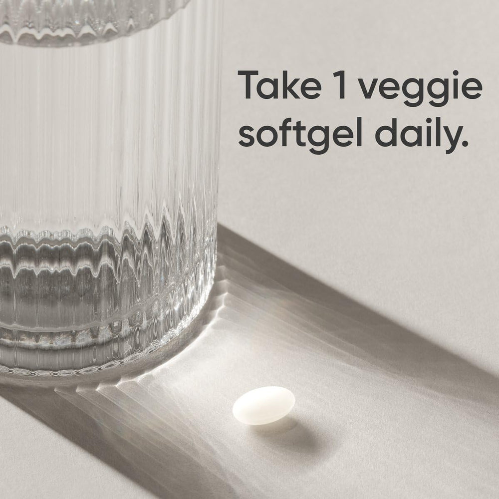 Sports Research Biotin with coconut oil encapsulated softgels showing premium ingredients for beauty support.