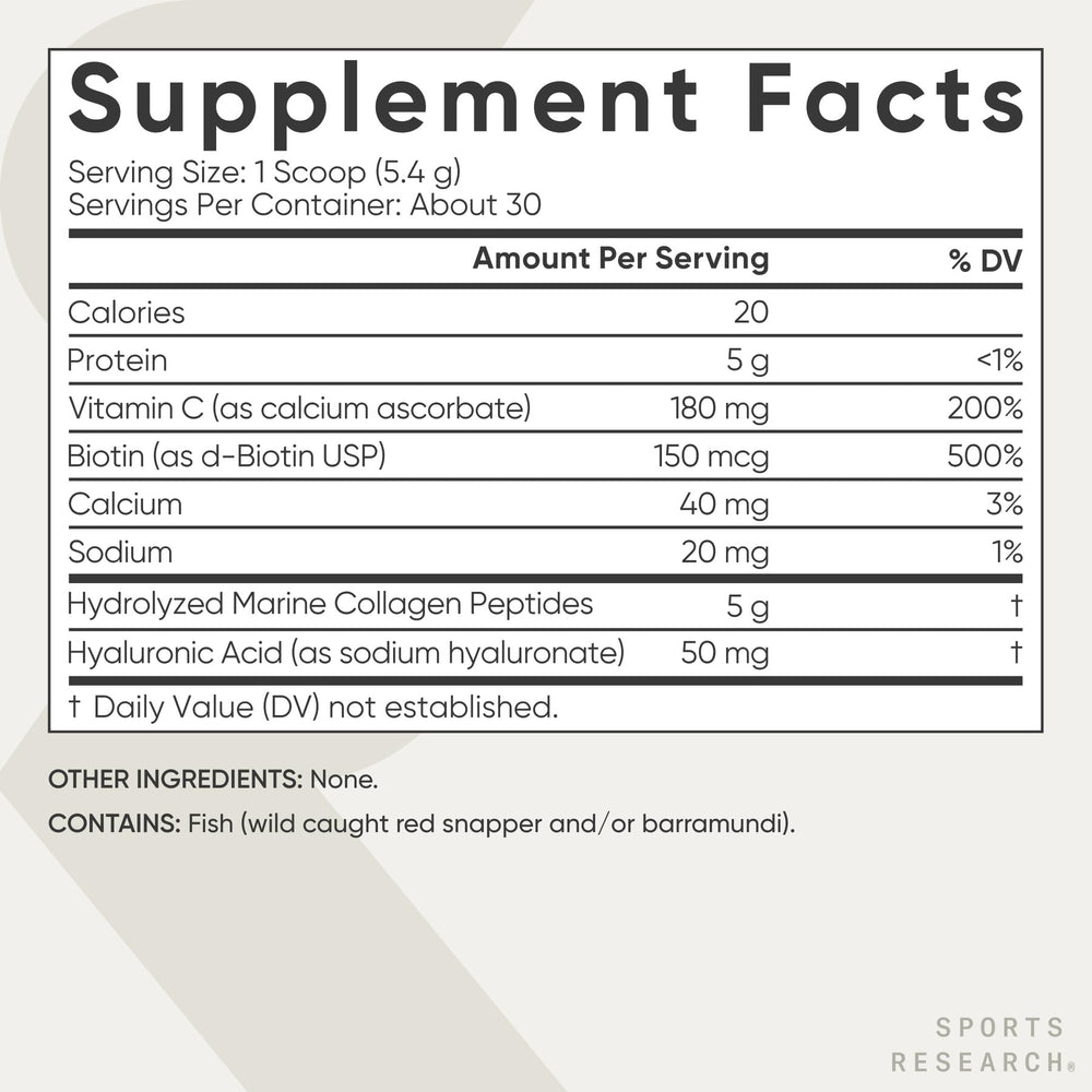 Wild-caught marine collagen sourcing indication