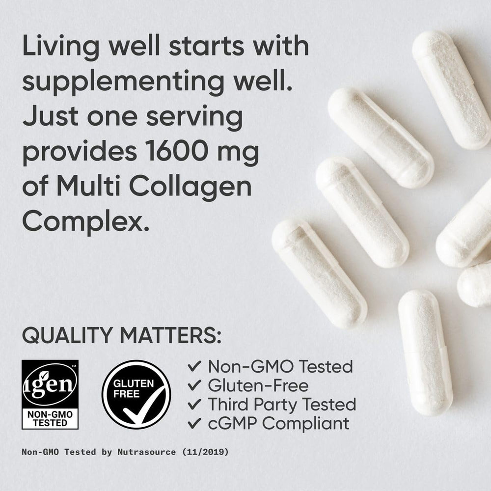 Gluten-free and non-GMO labels on bottle