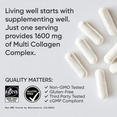 Gluten-free and non-GMO labels on bottle