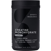 Sports Research Creatine Monohydrate bottle with label